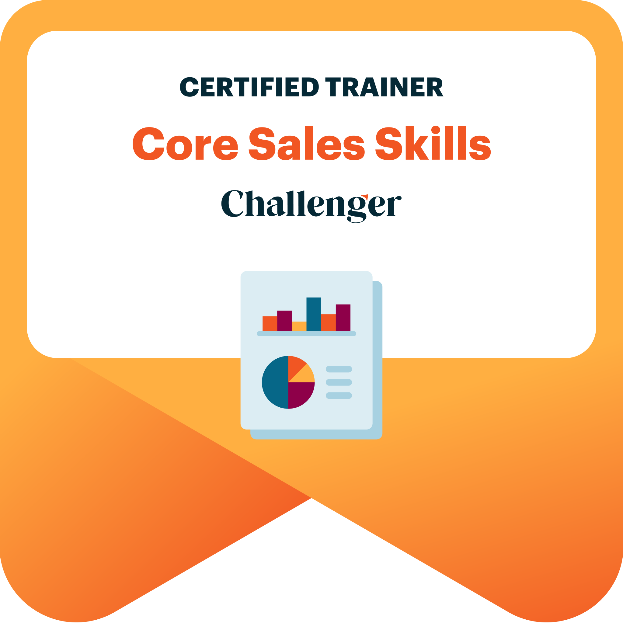Challenger Certified Trainer Core Sales Skills バッジ
